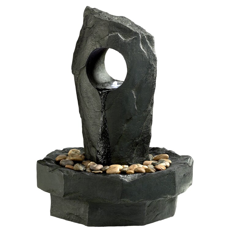 Millwood Pines Gropius Infinity Cascading Fountain With Led Light 