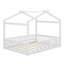 Structure de lit en bois avec clôture-914200449