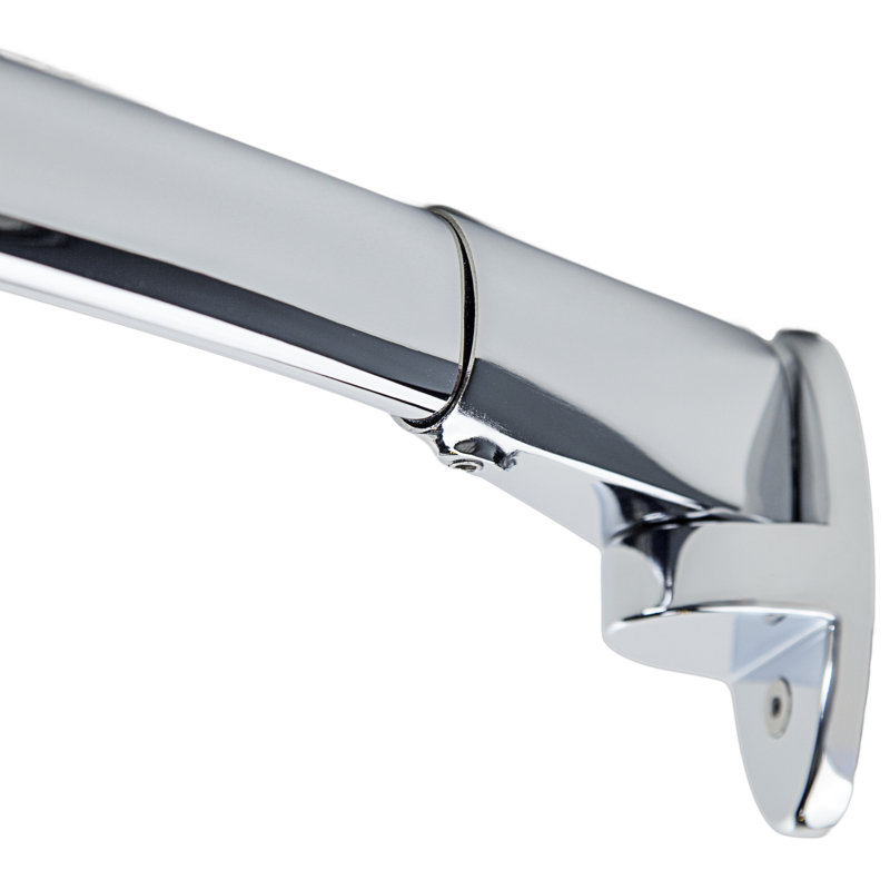 60'' Curved Shower Curtain Rod, Polished Chrome