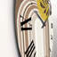 Abstrait soleil et lune avec feuille dans des tons de terre - horloge murale moderne-60329006