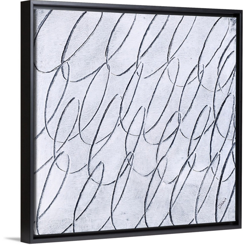 "Contenu IV" par Jason Jarava - Impression sur toile, Cadre flottant noir, H 18 po x l 18 po x P 1,75 po