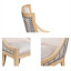 Chaise parsons sans assemblage avec structure en bois massif et finition en bois massif