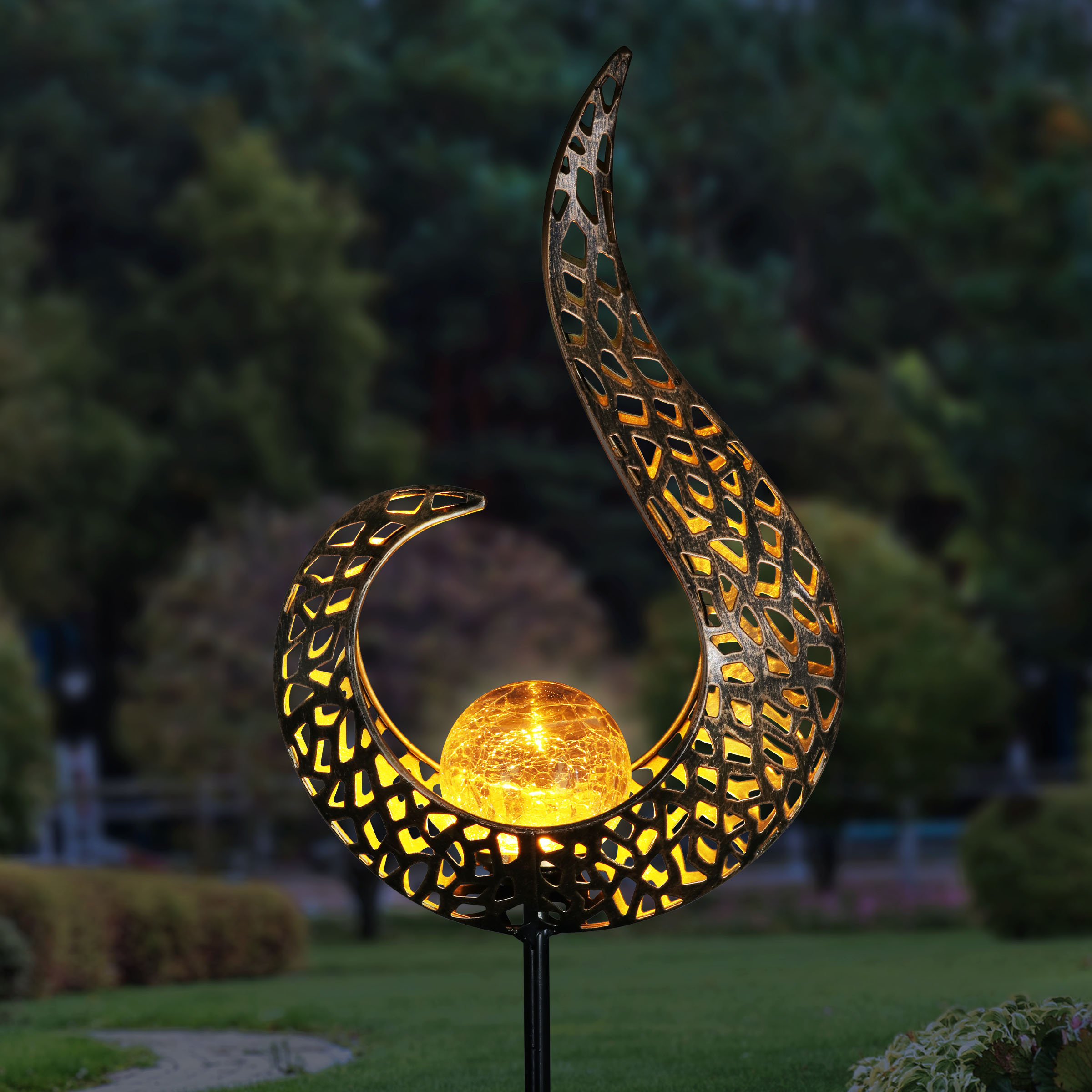 Exhart Piquet de jardin à flamme nue en métal Exhart et Commentaires -  Wayfair Canada