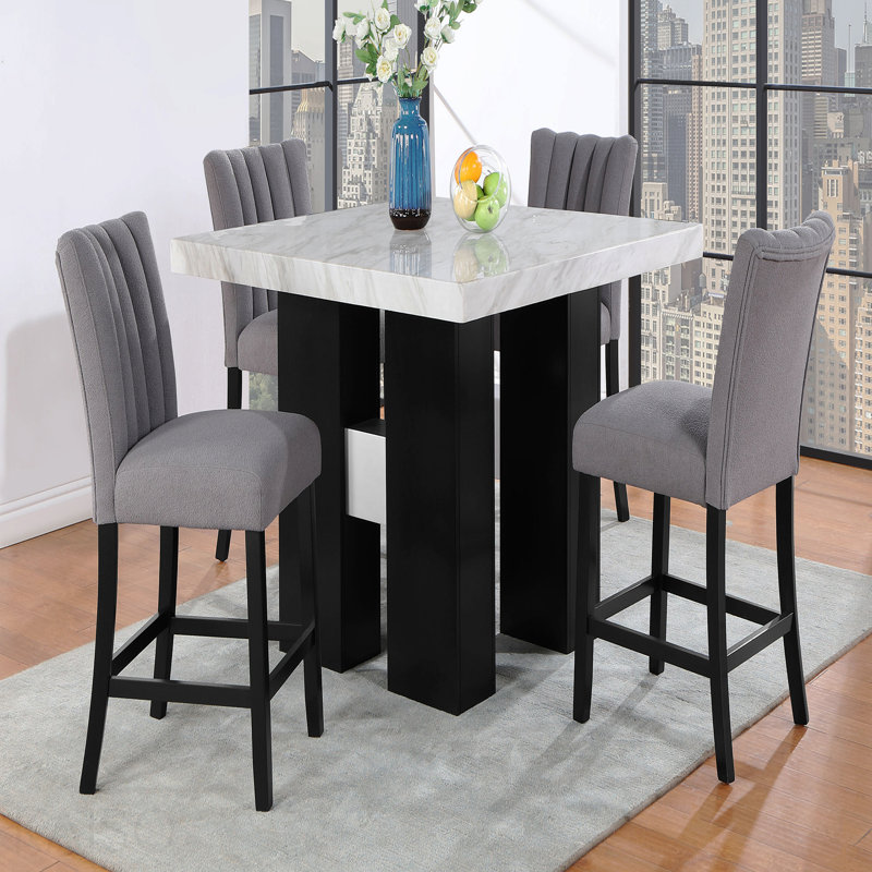 Table de bar blanche