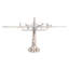 Avion en aluminium 22,5 po x 13 po x 10,5 po