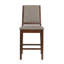 Chaise de comptoir rembourrée chêne manguier (ensemble de 2)