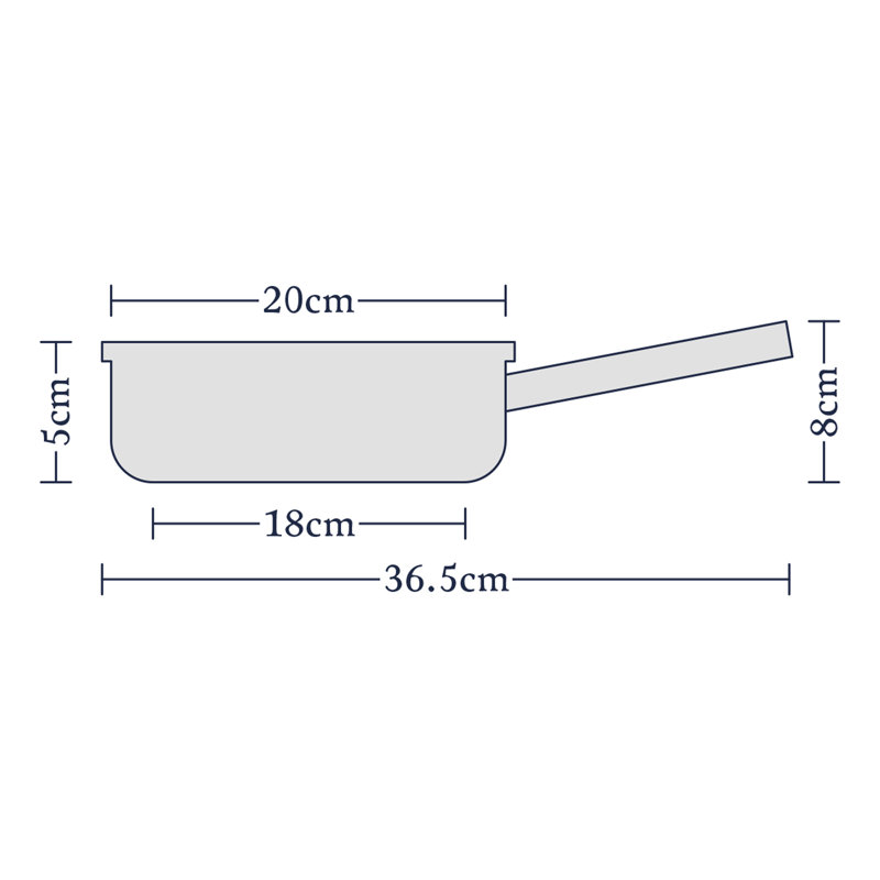 Stellar 1000 18/10 Stainless Steel Frying Pan, 20cm