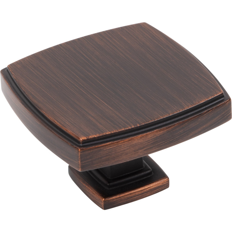 Square Knob, Brushed Oil Rubbed Bronze