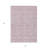 3' X 5' Blush Pink And Beige Striped Washable Indoor Outdoor Area Rug