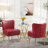 Accent Side Chair With Gold Legs-555640028