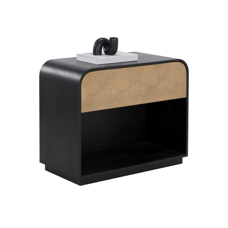Berube NIGHTSTAND - Black, Black