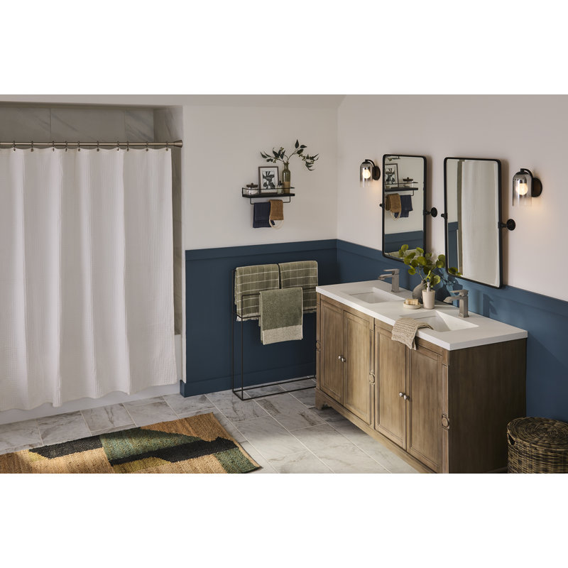 Ruvati 18 x 12-3/4 inch Undermount Bathroom Sink Biscuit Rectangular Porcelain Ceramic with Overflow -, Biscuit