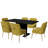 Magallanes 6-Person Extendable Table Dining Set with Velvet Dining Chair-1814485631-1814485569