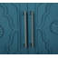 Grande armoire de rangement 63 po avec poignée en métal, portes à fleurs sculptées, console en bois Mordern avec tablettes réglables pour le salon, la cuisine et le vestibule (bleu marine)