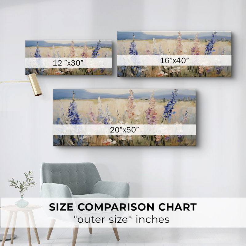 Série paysage - Cxxx - Toile tendue avec châssis - Prêt à accrocher, H 12 po x l 30 po