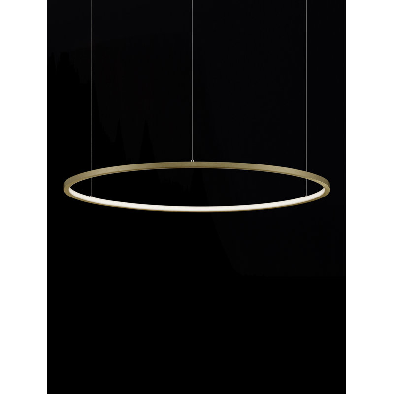 1 - Light Gold LED Chandelier Pendant