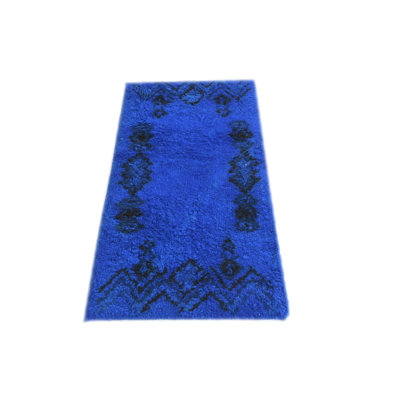 4 Ft Rectangle Pinson Blue Rug