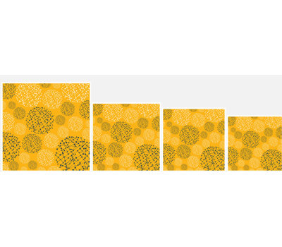 Lattice Trail Mustard and Storm Polyester Throw Pillow