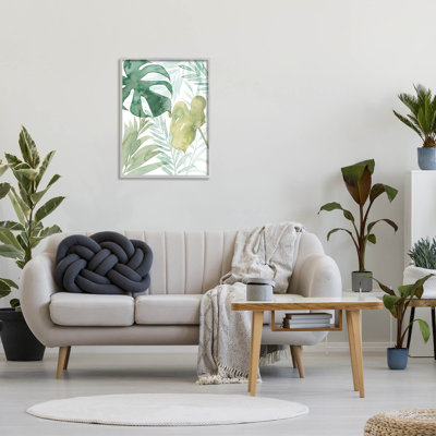«Giclée de feuilles botaniques tropicales superposées» par Grace Popp