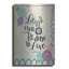 Art mural en métal luxueux «Done in Love» par L. Larson, 16 po x 24 po-101672923