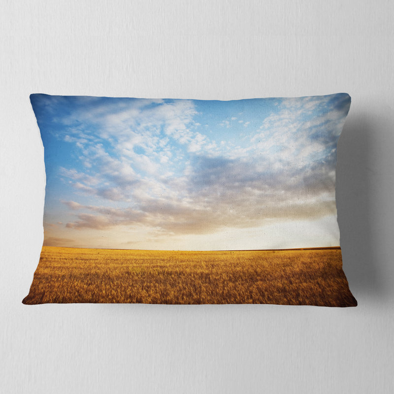 Coussin Wheat Field sous Summer Sky