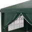 3 X 6m Pop-up Gazebo With Removable Curtain Walls & Windows, Weather-resistant Oxford Canopy, Powder-coated Steel Frame, Portable Carry Bag, Outdoor Garden Party Tent, Dark Green