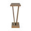 Console avec placage en bois naturel - Superbe style minimaliste, base en V stable, grand plateau de table, installation facile, capacité de 220 lb, brun, profondeur de 59,6 po, largeur de 14,26 po, hauteur classique de 34,36 po-1376624242
