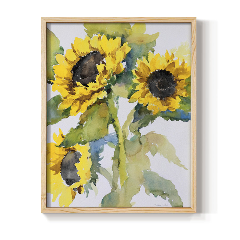 Sun Days III, reproduction encadrée - bois massif, Naturel, H 21 po x l 17 po