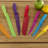 Knife Set - Colorful 14-Piece Stainless-Steel Cutting Knives with Sheaths Set - New Home Essentials by Classic Cuisine