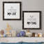 Bring My Cat - Ensemble de 2 encadrements d'art textuel sur toile-560793185-560793192