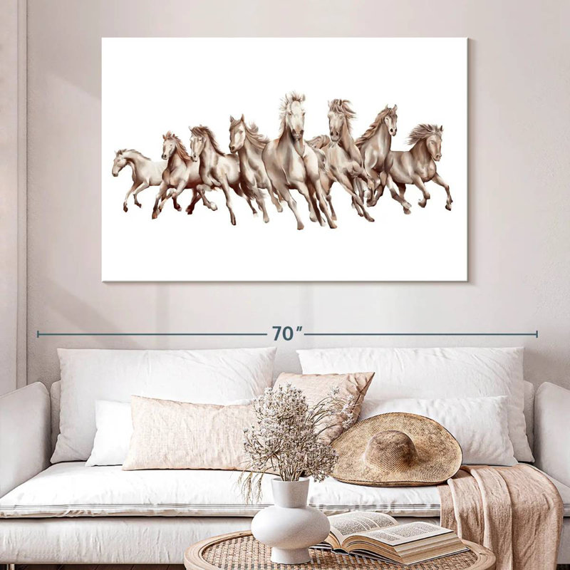 Brampt 8 Horses, 34" H x 51" W