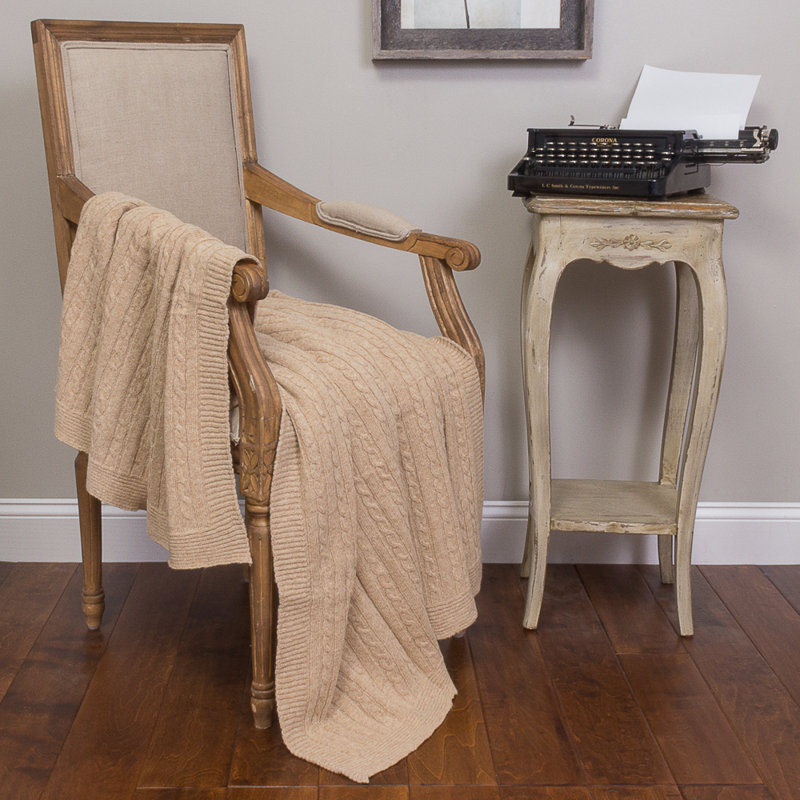 Kimberly Hand Woven Throw Blanket, Yellow