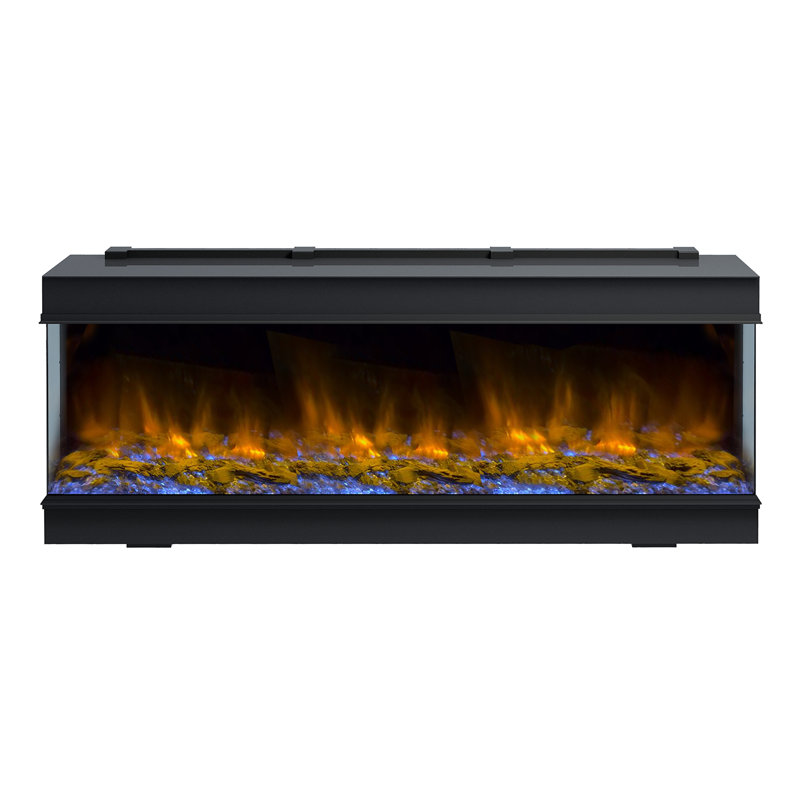 Melody Series Multi-sided Smart Electric Fireplaces, 25" H x 64.25" W x 12.75" D