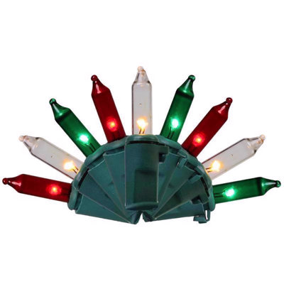  Classic LED T5 Red/Green/Pure White 100 ct String Christmas Lights 24.75 ft.