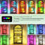 175cm H x 75cm W Modern Arched Glass Bookcase with RGB LED Lighting & Removable Shelves-242799217