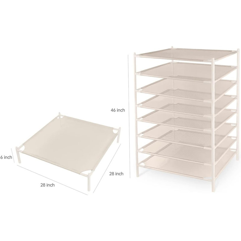 Stackable Laundry Drying Rack - 8-Layer Mesh For Sweaters & Herbs
