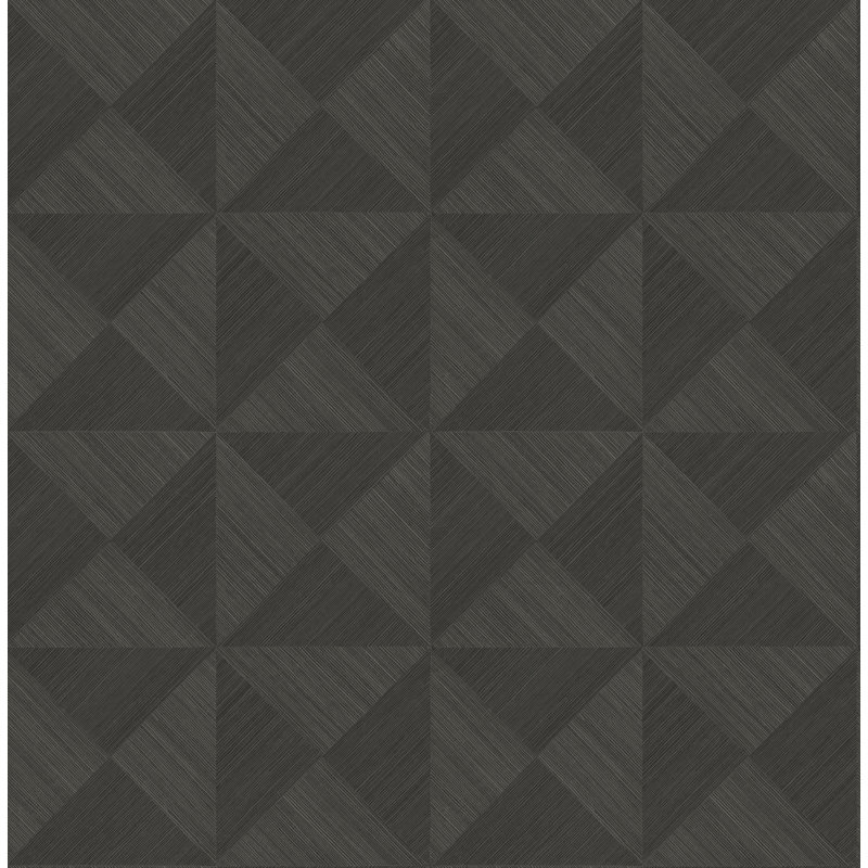 Geometric Vinyl Peel & Stick Wallpaper Roll, Charcoal