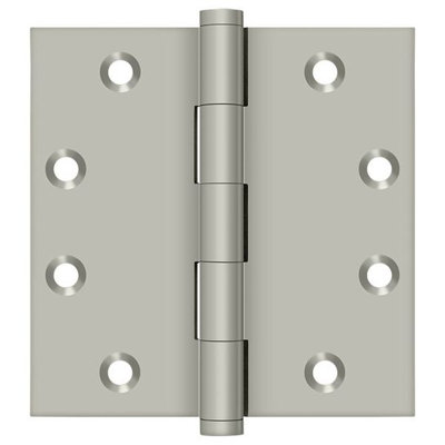 Charnières carrées en nickel brossé 4-1 / 2 "x 4-1 / 2" Deltana DSB4515
