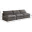 Canapé modulaire sans accoudoirs en velours de 105 po Atis-1927116222