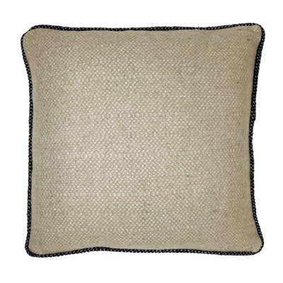 Fibre by Auskin Recycled Wool Blend Square Cushion 20" L Two-Tone Decorative Pillow for Indoor Use