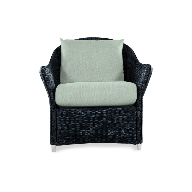 Weekend Retreat Outdoor Lounge Chair, Flagship Lapis Sunbrella®, Ebony