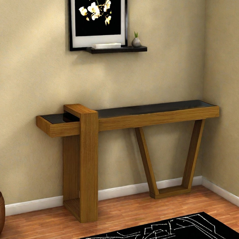 Simple Modern Solid Wood Console Table, 33.5" H x 39.4" W x 11.8" D