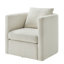 Fauteuil demi-tonneau pivotant en tissu Ivory Performance-1916681371