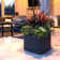 Slat Rectangular Self Watering Planter Box