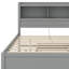 Lit double en bois de pin - Conception de plateforme avec prises USB, 3 tiroirs, tête de lit et lit gigogne-1180284226