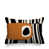 Orange brûlé / noir / blanc cassé