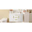 Meuble-lavabo 36 po, rangement mural flottant avec lavabo en résine, 2 tiroirs + 2 armoires, 2 planches-1813220274