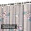 Rideau de douche artistique avec 12 crochets roses-196119676