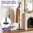 Freestanding Coat Rack With 12 Hooks And Umbrella Holder, Sturdy Metal Hall Tree Stand For Entryway, Hallway, And Living Room Storage