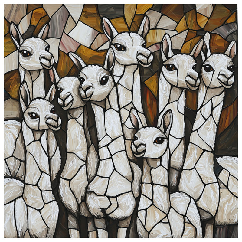 Édredon lama, animaux Boho Boho, Lit simple